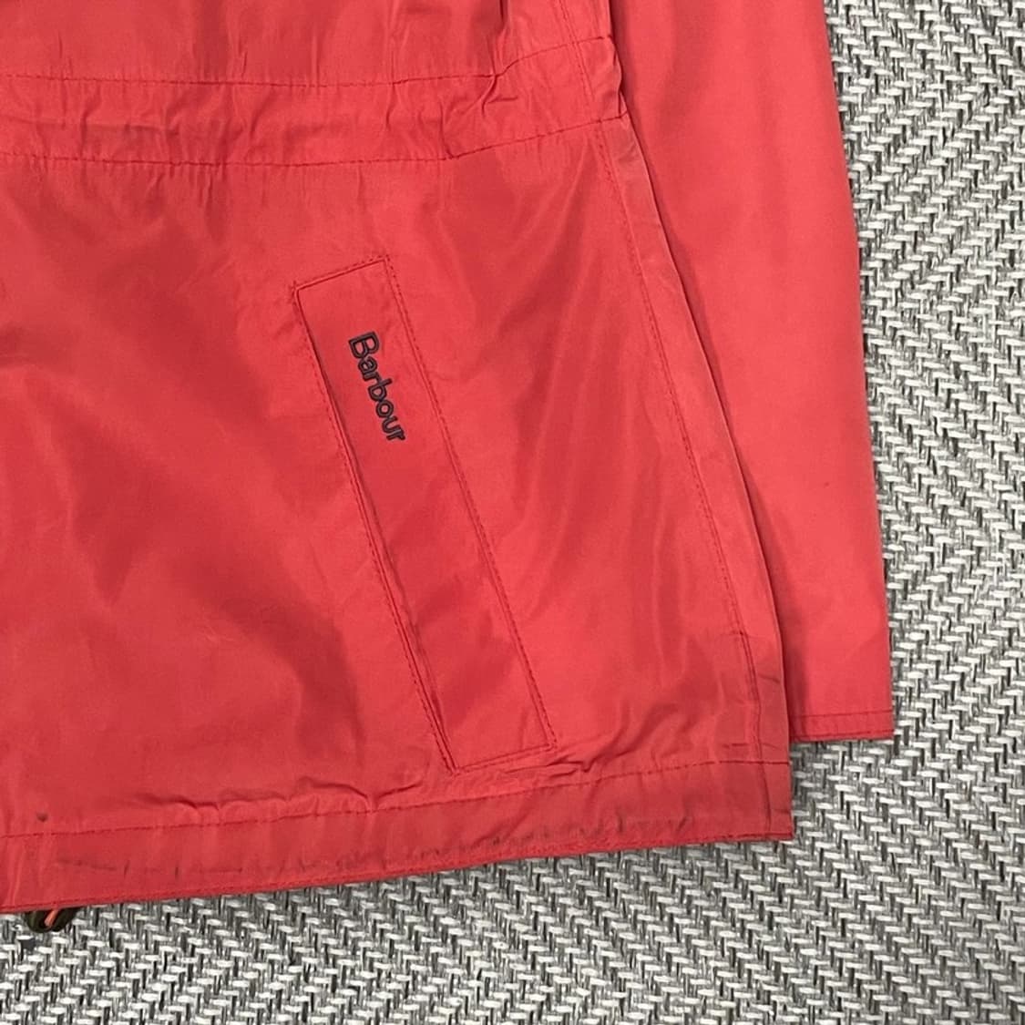 바버 로고 자수 후드 자켓 v0460 상품이미지4