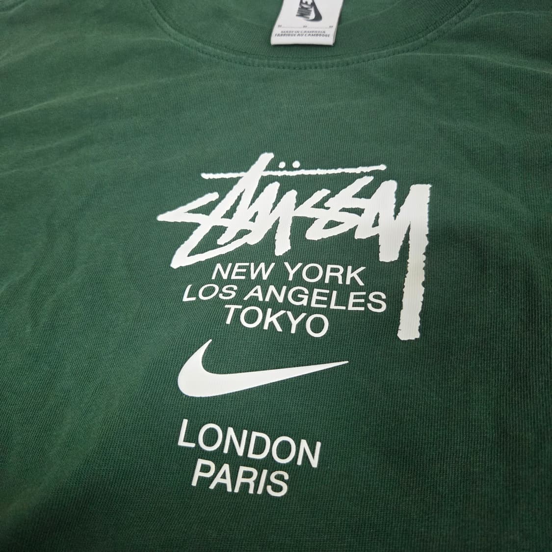Nike X Stussy WT T-Shirt Green 상품이미지2