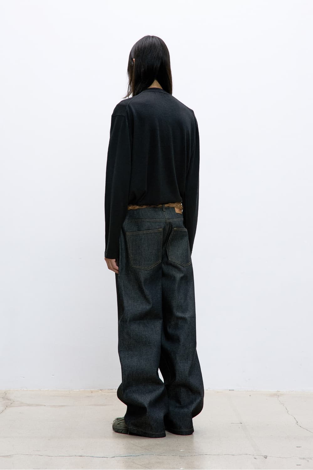 쿠어 린넨 울 블렌드 롱 슬리브 헨리 (새상품) 상품이미지4