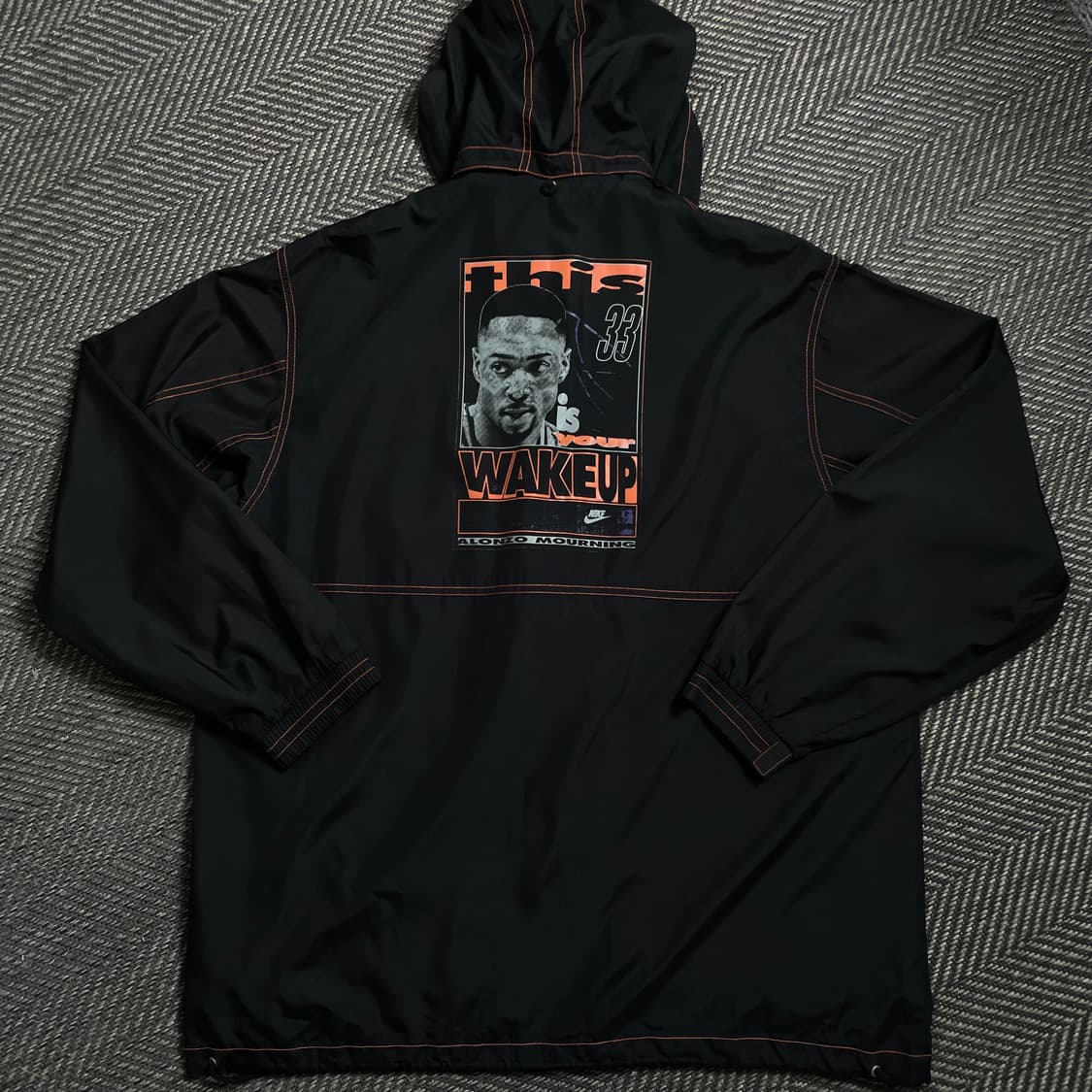 90s 나이키 올드스쿨 알론조 모닝 빅로고 박시핏 바람막이o 4552 상품이미지5