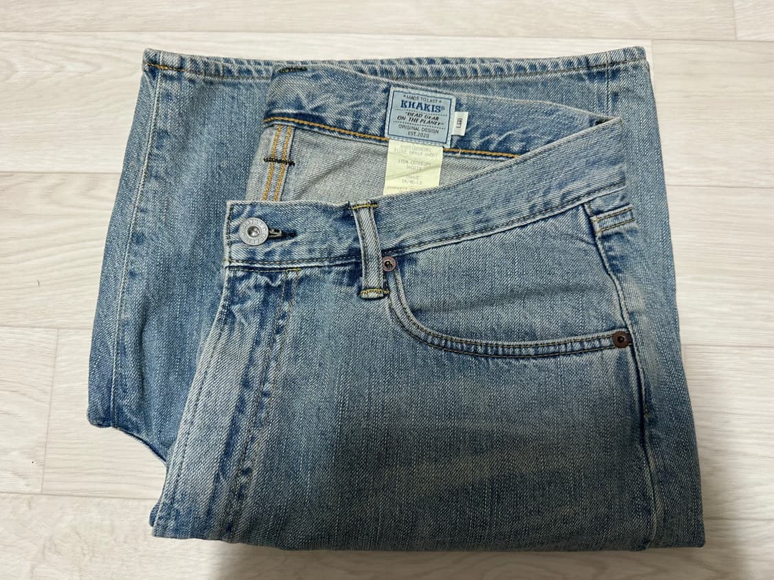 khakis ridge denim short light blue L 상품이미지5