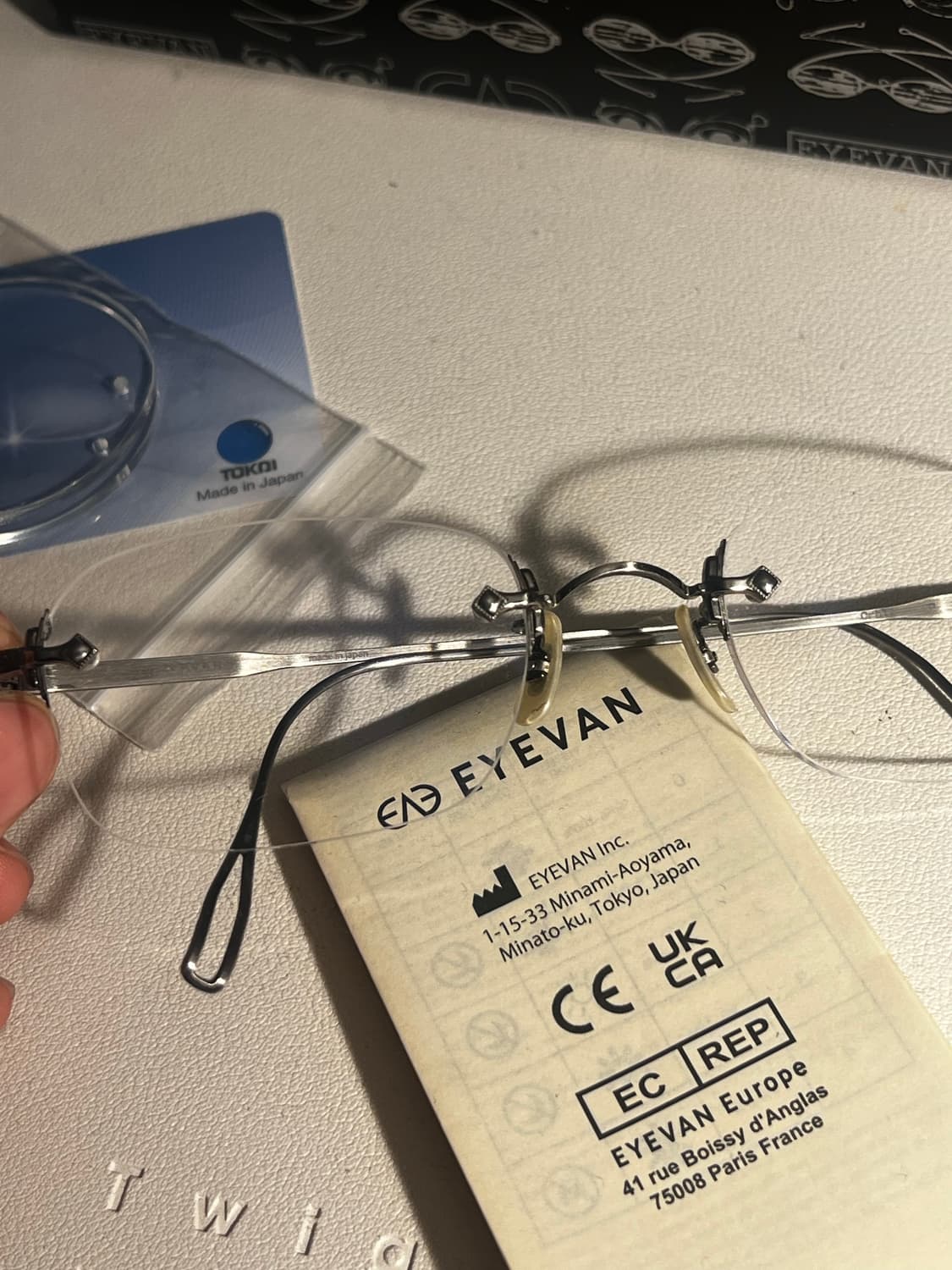 아이반 7285 eyevan - orbit 오르빗 무테안경 새제품 상품이미지3