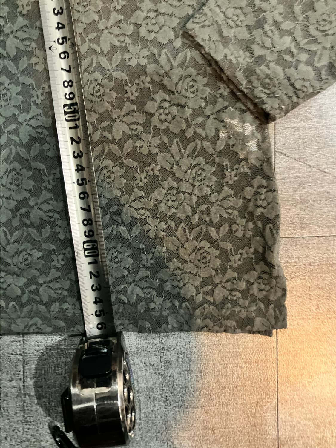일본빈티지 하구미모리걸 달천깔페어리 크로셰플라워 폴라티셔츠 상품이미지3