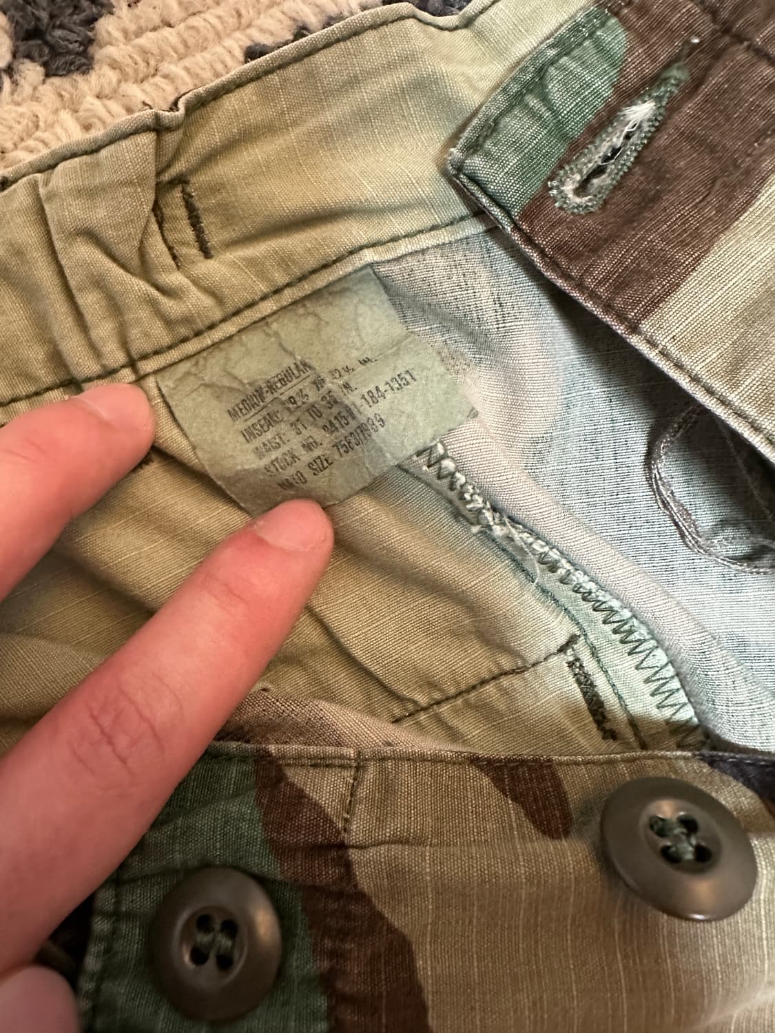90s 미군 우드랜드 컷오프 팬츠 상품이미지3