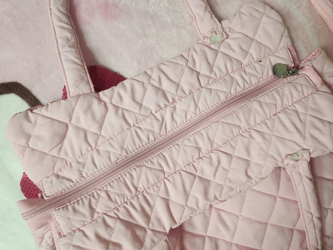 헬로키티 핑크 퀼팅 스팽글 빅  숄더백 상품이미지8