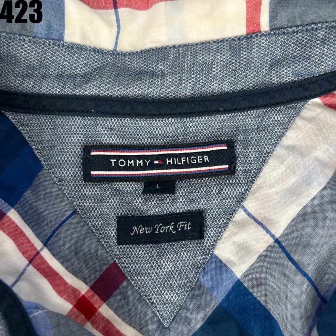 타미힐피거 체크 반팔 셔츠 100 상품이미지2
