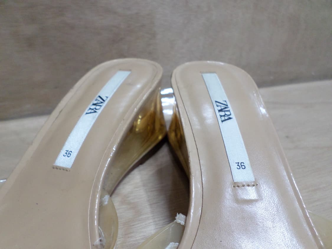 후루룩구제 235 자라 펌프스 슬리퍼 굽5CM 신발  상품이미지3