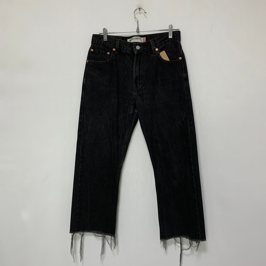 리바이스 블랙 데님 Regular Fit 505 빈티지 흑청 30인치 상품이미지1