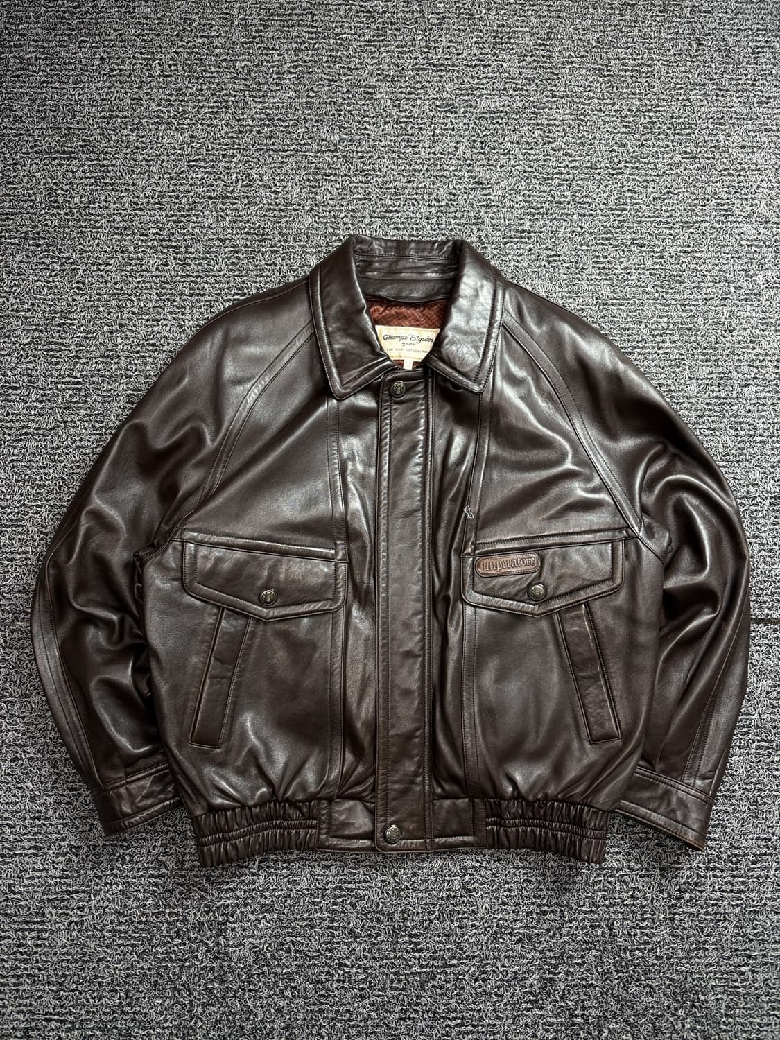 아카이브 빈티지 램스킨 A-2 레더 자켓 브라운 2102 상품이미지2