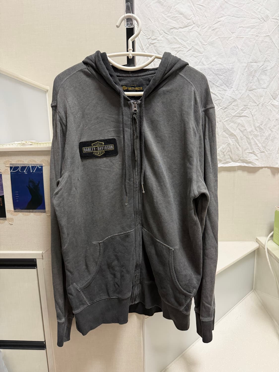 할리데이비슨 진그레이 후드집업 상품이미지1