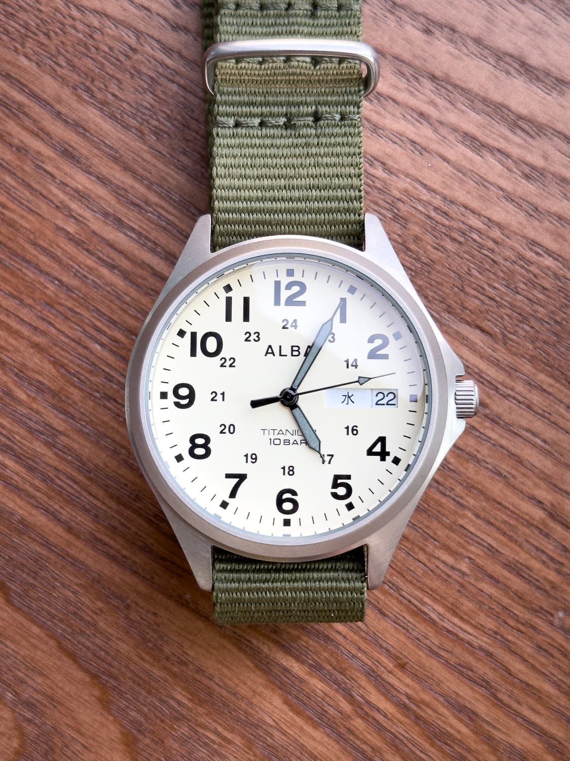 [민트급] 세이코 알바 필드워치 - 크림 다이얼 밀리터리 쿼츠 ( 상품이미지5