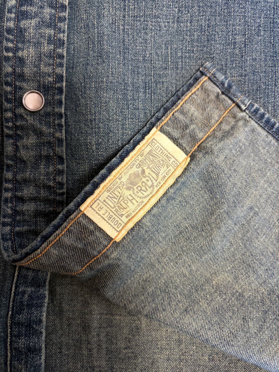 더블알엘 데님 웨스턴 셔츠 상품이미지4