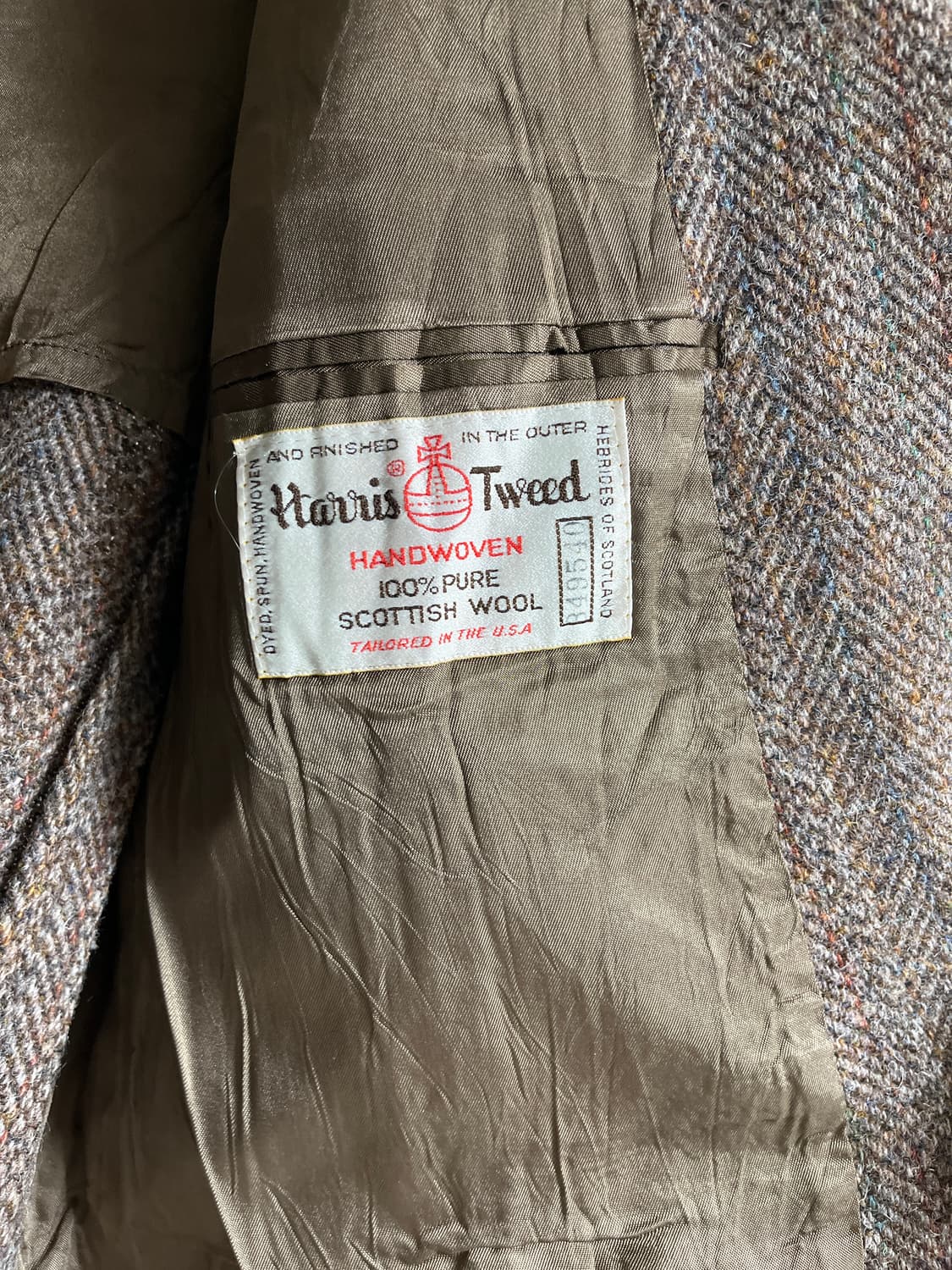 빈티지 트위드 블레이저 해리슨트위드 XL 상품이미지3