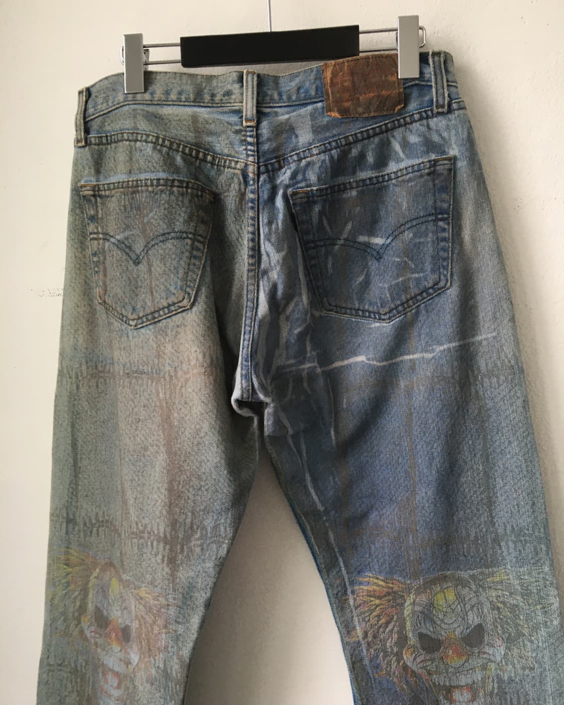 Graphic printing rework denim pants 상품이미지6