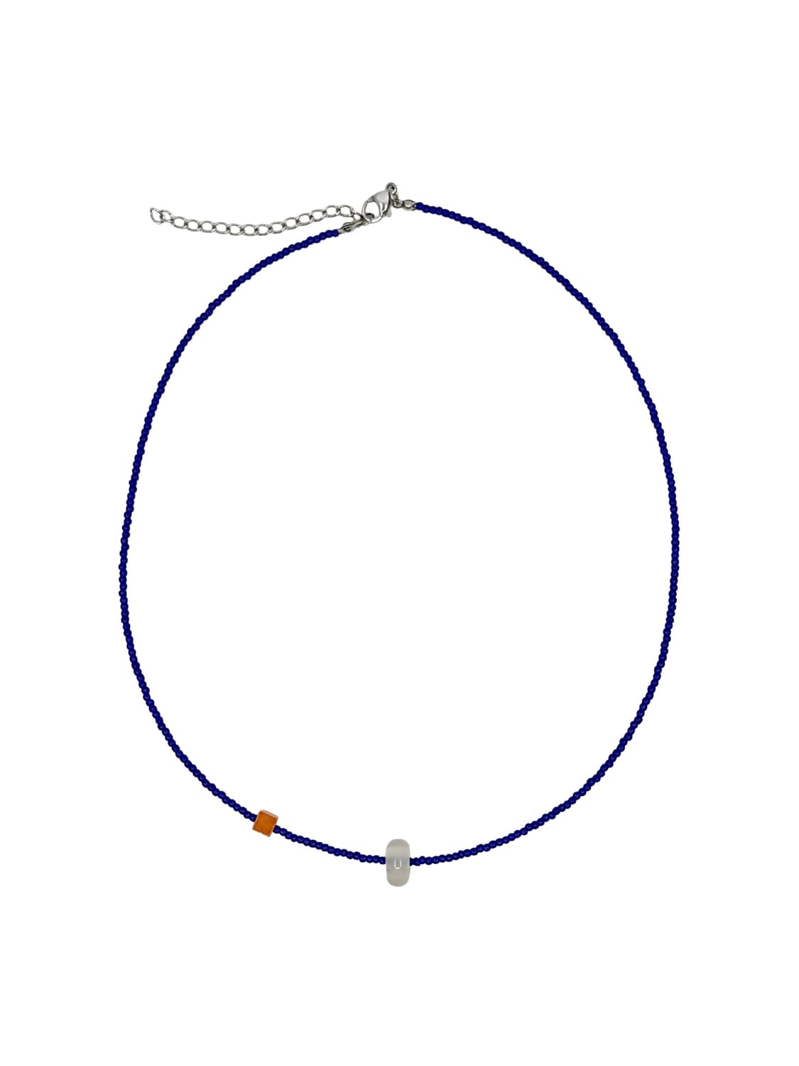 Offset necklace - blue 상품이미지1