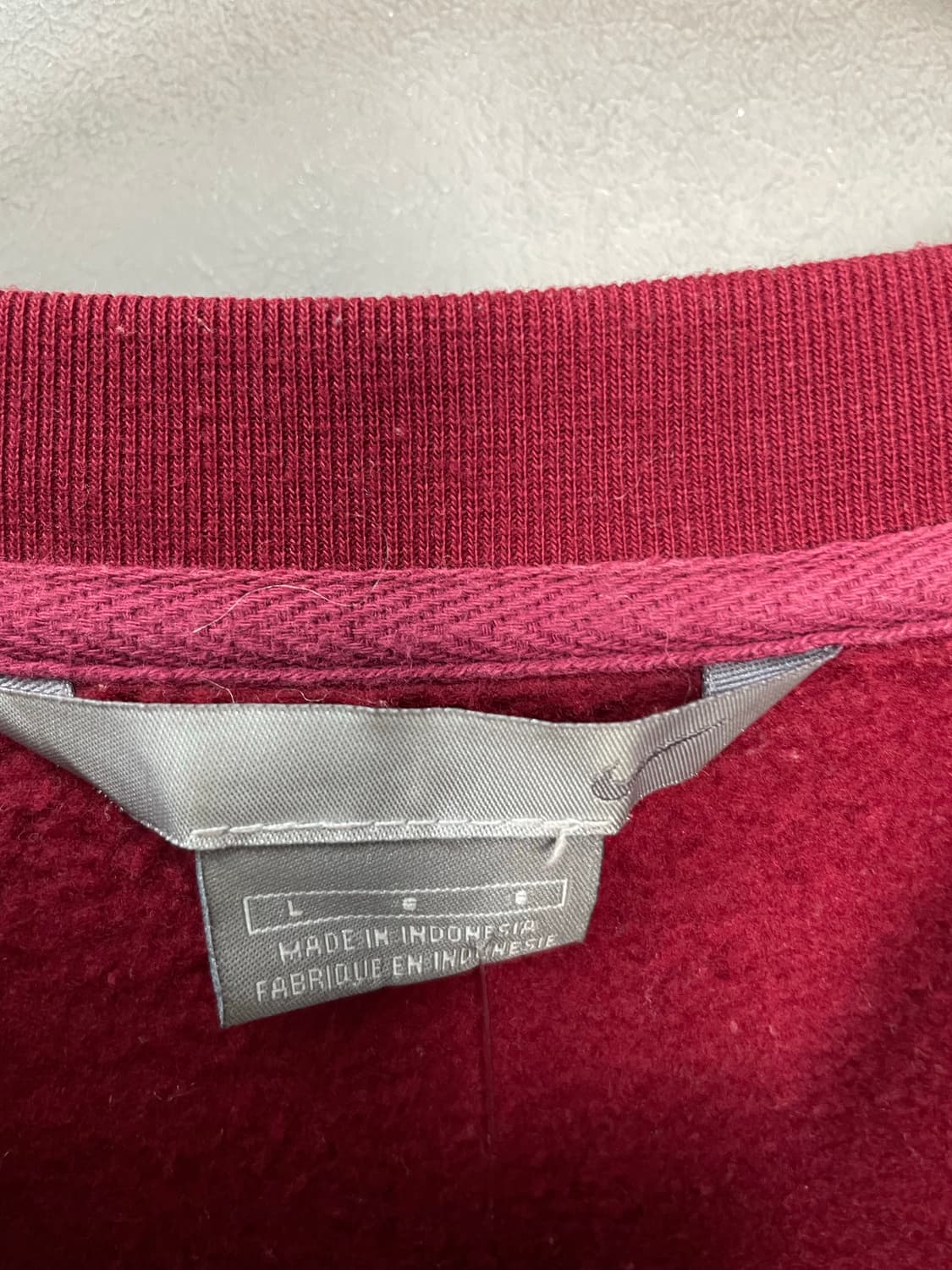 나이키 로고 레드 맨투맨 H2376 상품이미지5