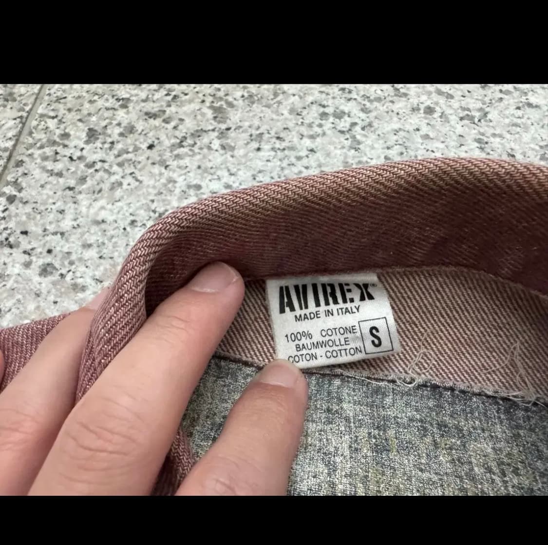 avirex 아비렉스 빈티지 핑크 데님 자켓 상품이미지6
