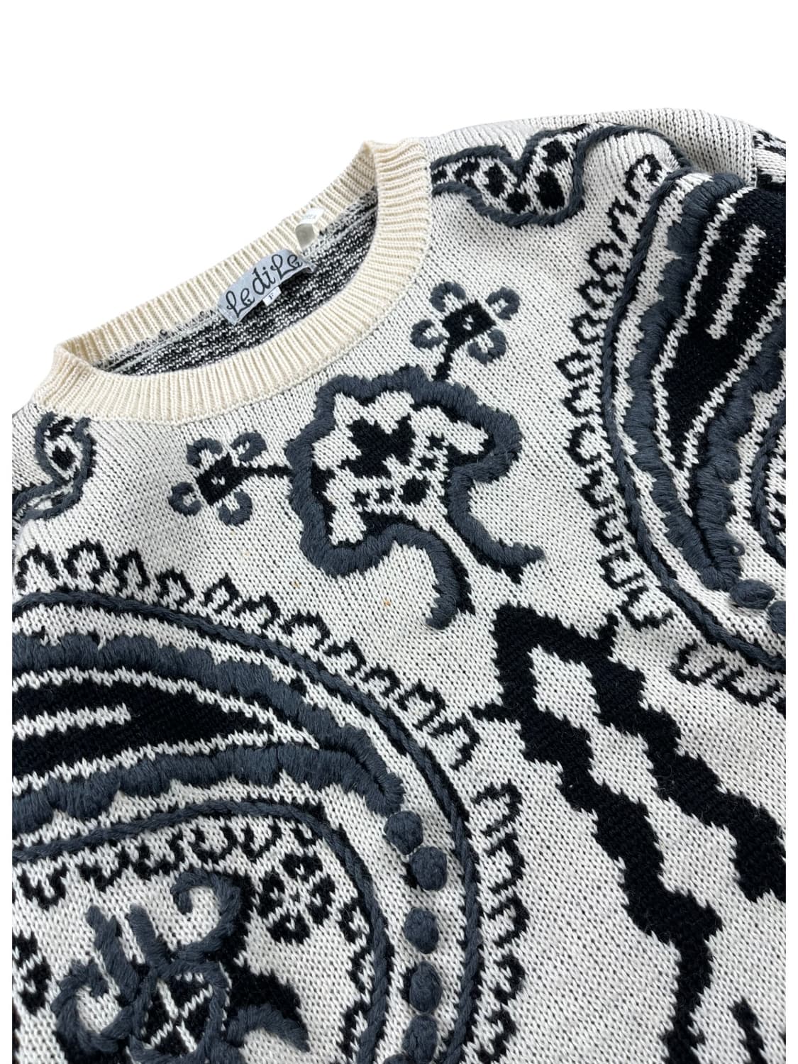 Vintage 페이즐리 패턴 니트  상품이미지4