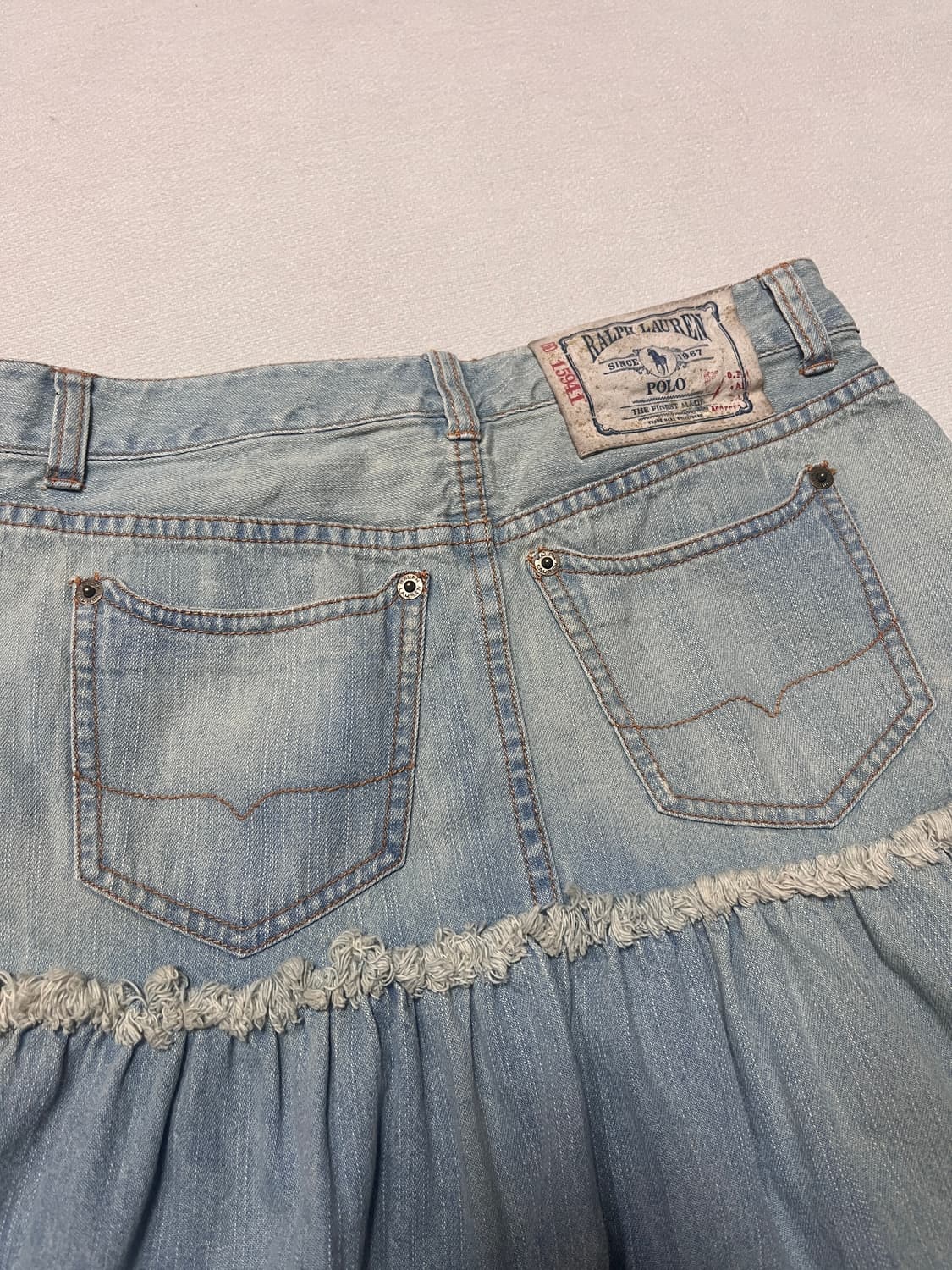 폴로 랄프로렌 빈티지 캉캉 청스커트 상품이미지1