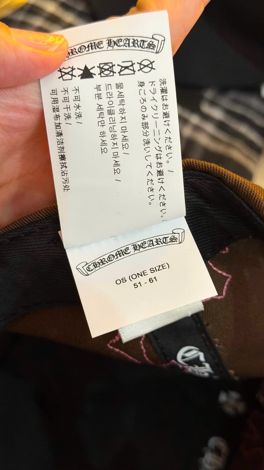 크롬하츠 모자 브라운핑크패치 상품이미지6