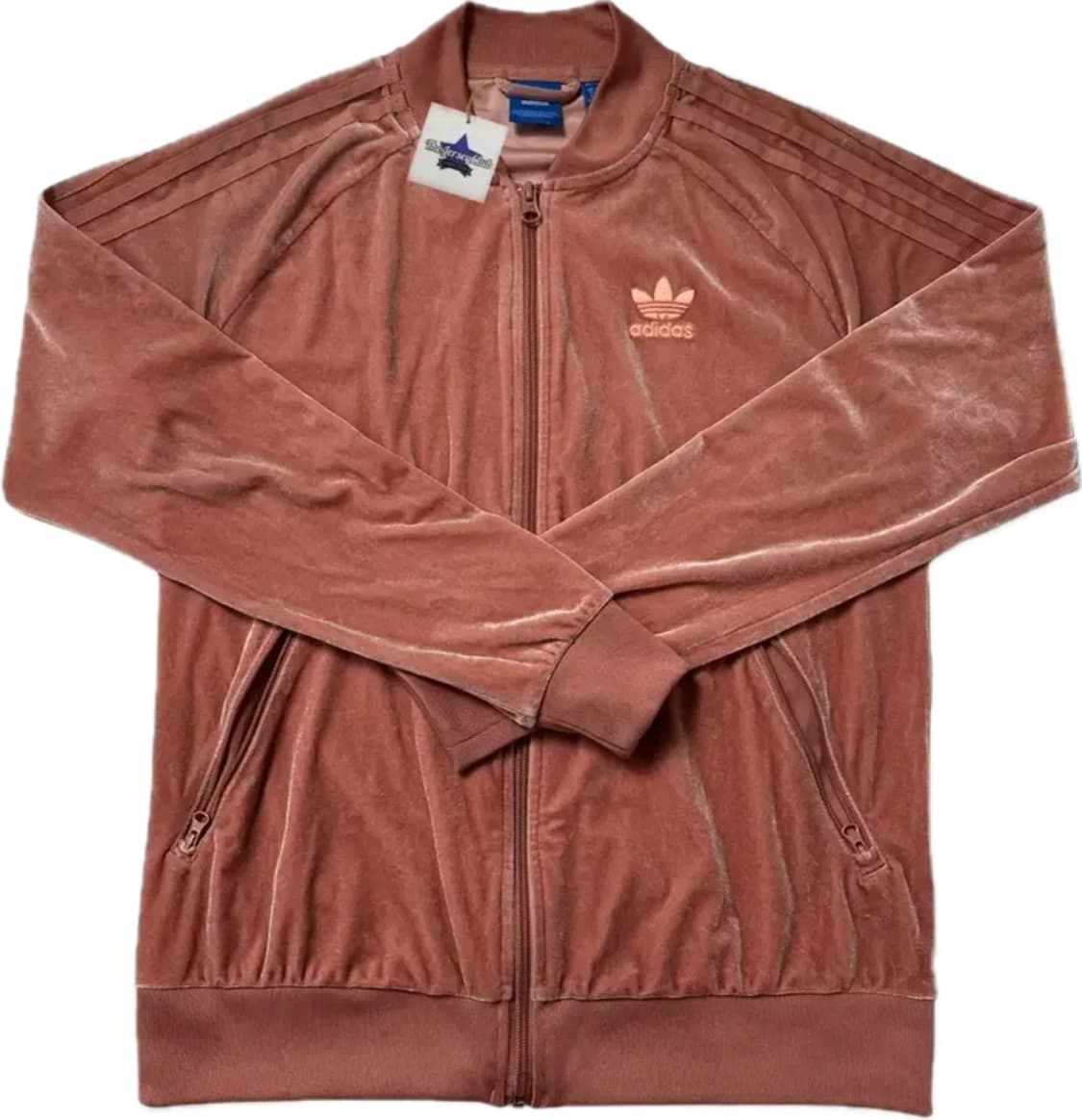 아디다스 인디고 핑크 산딸기 벨벳 트랙탑 져지 상품이미지1