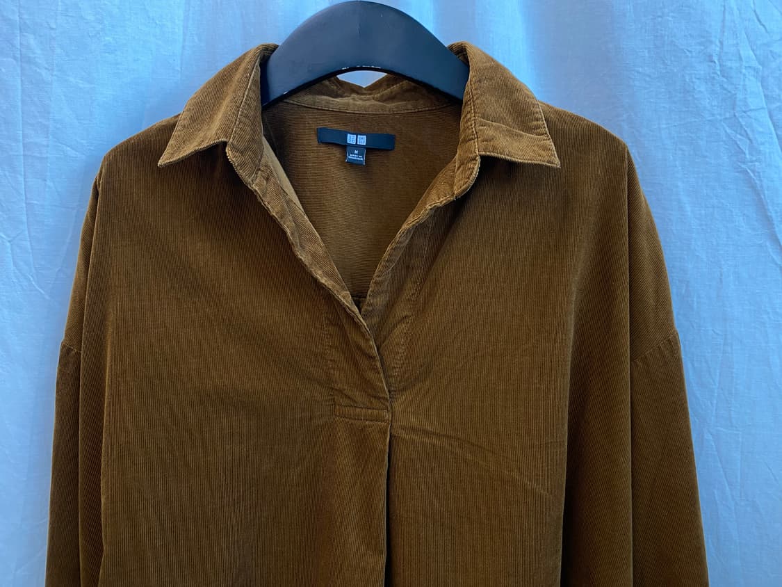 UNIQLO 브라운 코듀로이 셔츠(M) 상품이미지3