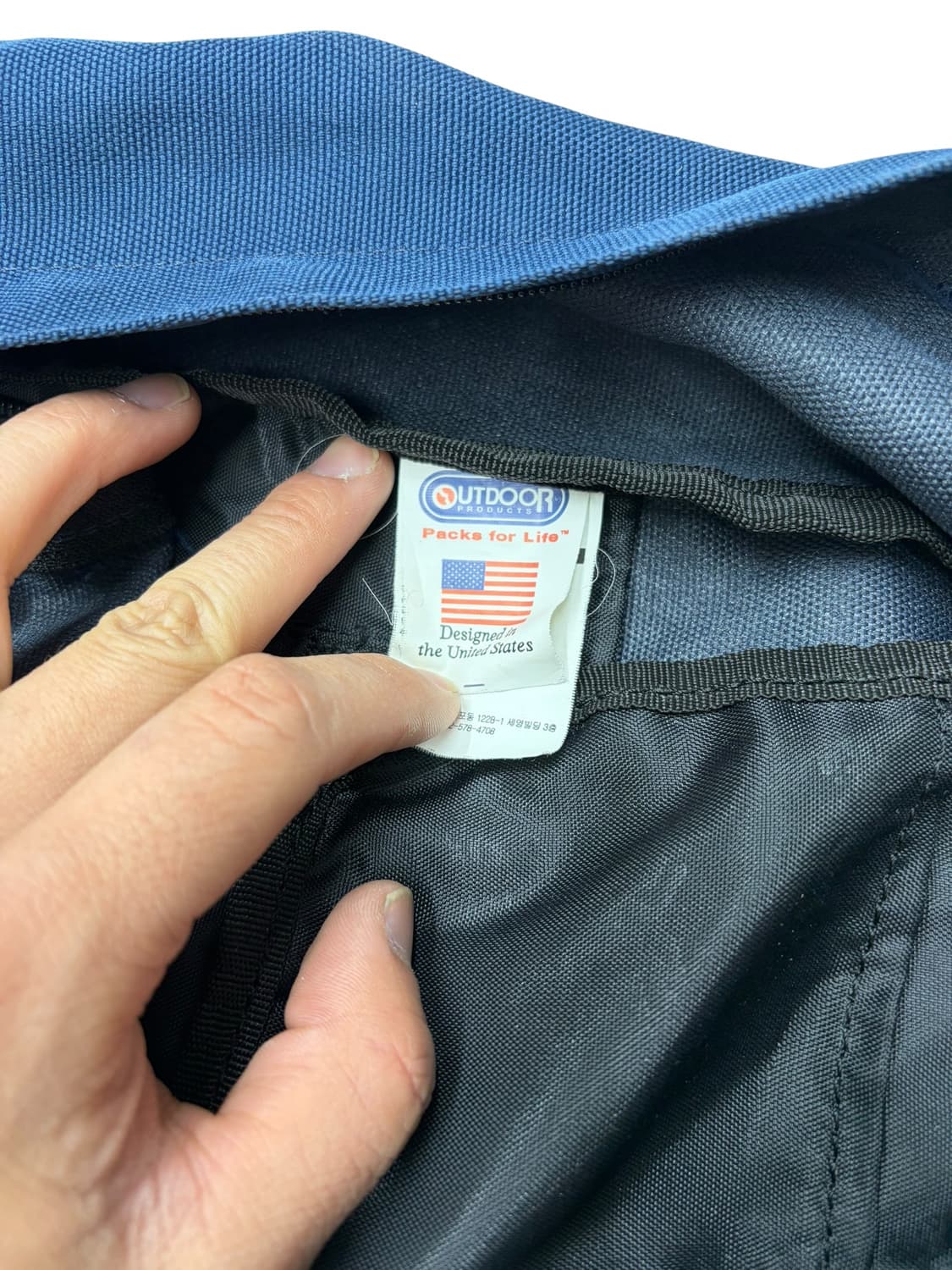 아웃도어 클래식 네이비 백팩 상품이미지4