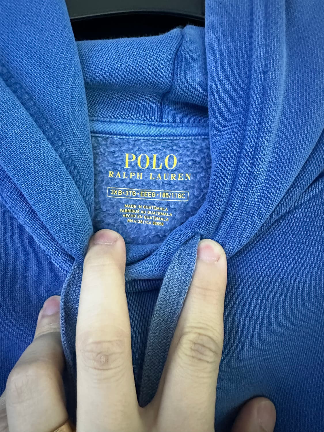 폴로 후드 블루 상품이미지2