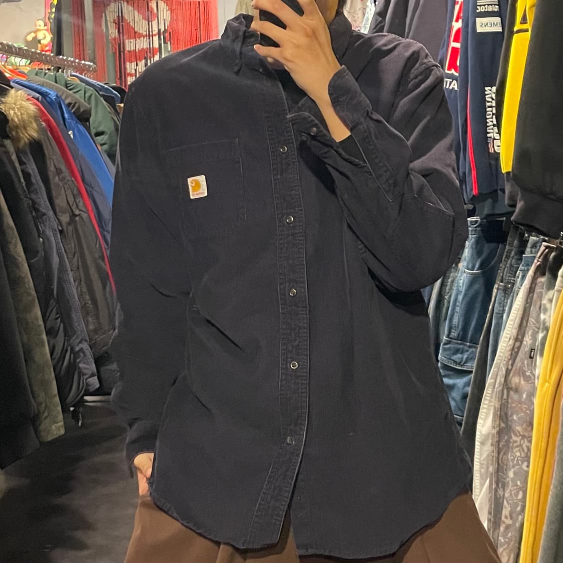 [IM] carhartt 칼하트 딥퍼플 코듀로이 셔츠 상품이미지2