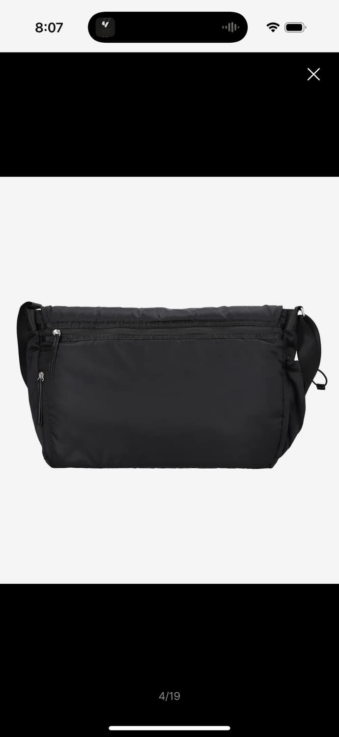 레이븐 오블리크 메신저 백/블랙 상품이미지4