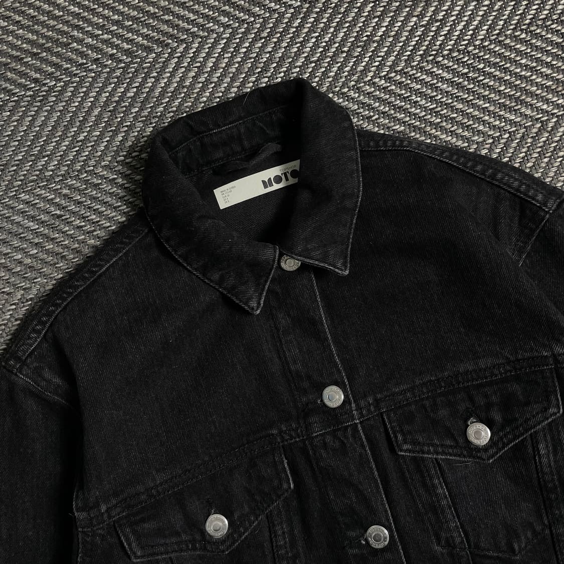 빈티지 흑청 데님 트러커 자켓y 4806 상품이미지5