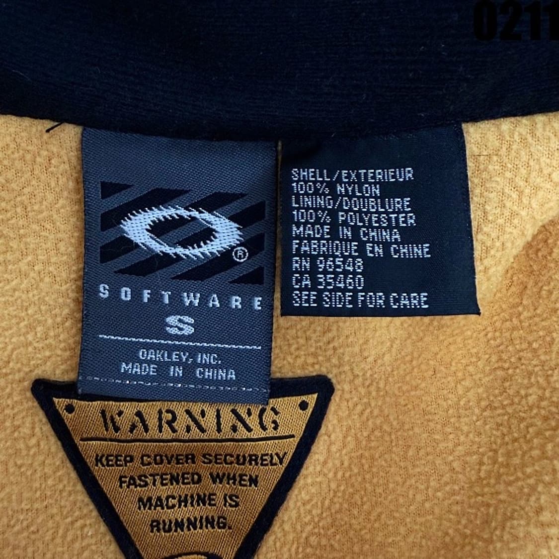 오클리 기능성 후드 바람막이 블랙/옐로우 S 0211 상품이미지7