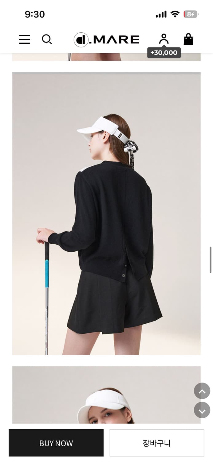 디마레 골프복 하트 아가일 가디건 / 클로브 캘러웨이 마르디 상품이미지2