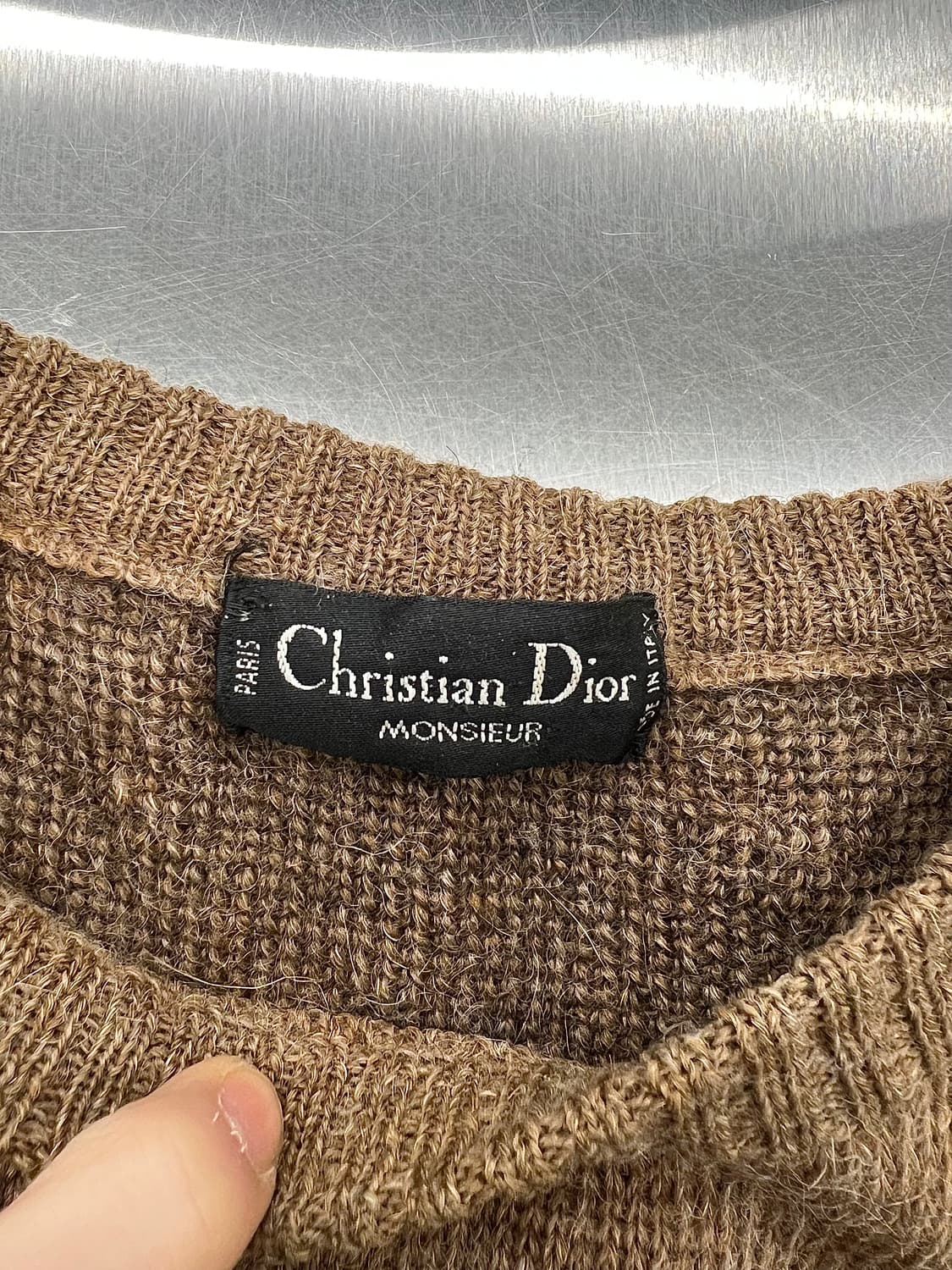크리스찬 디올 브라운 페어 아일 니트 탑 스웨터 상품이미지7