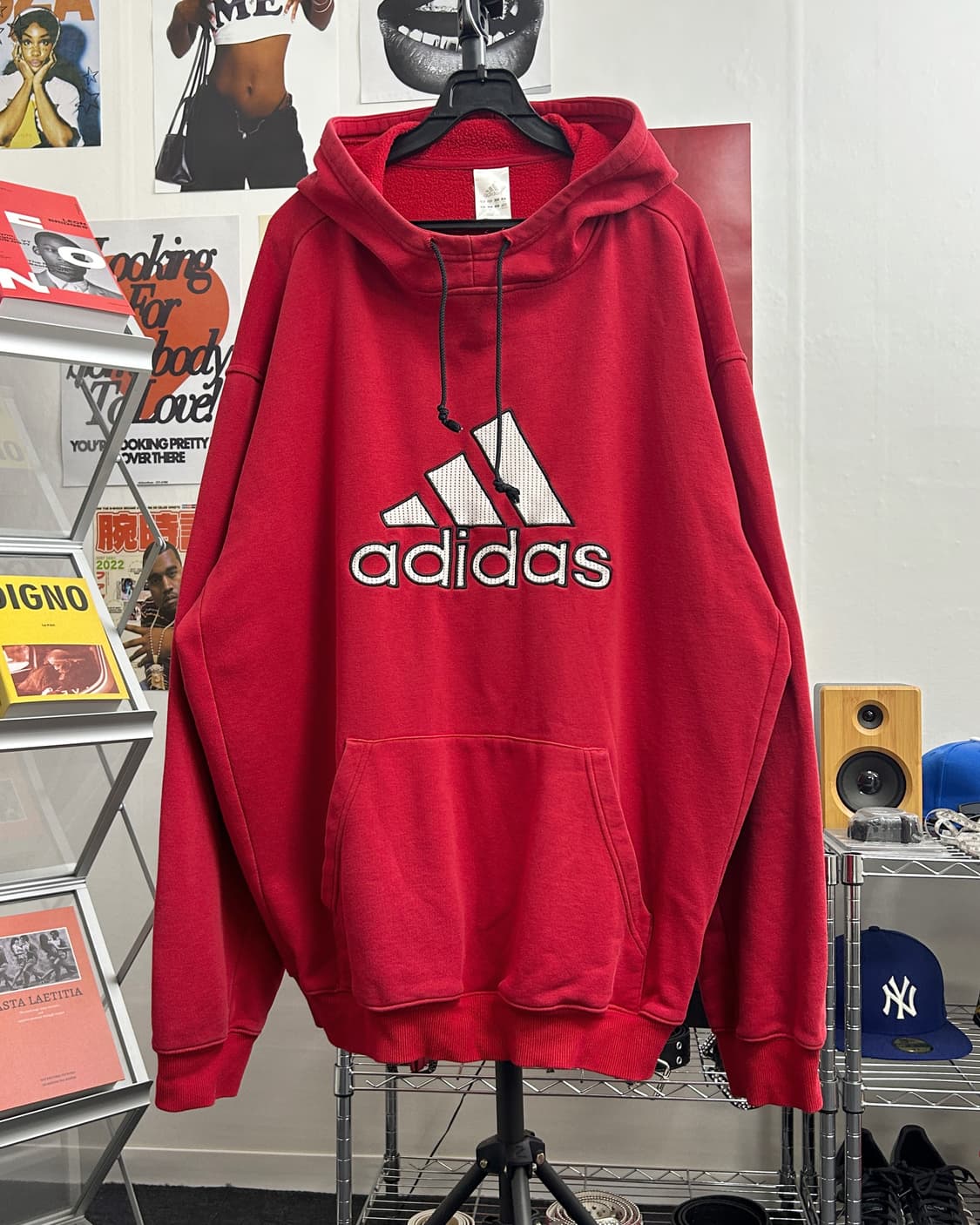 아디다스 00's 자수 로고 후드티 상품이미지1