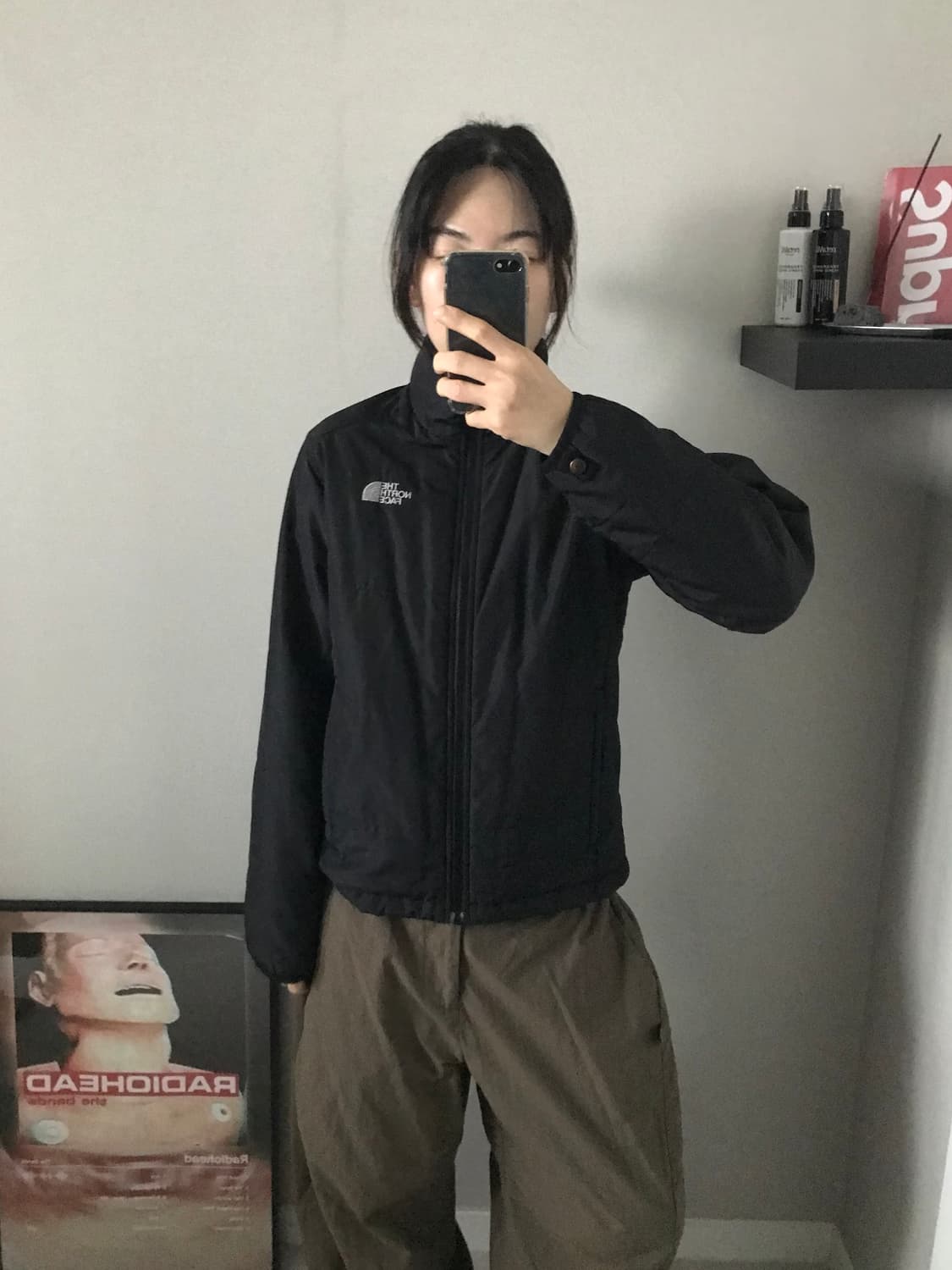 노스페이스 로고 윈드 경량 패딩 상품이미지3