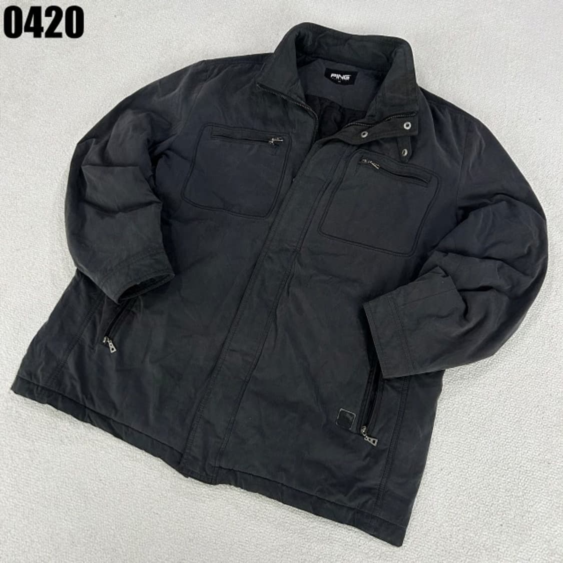 PING 남성 블랙 야상 점퍼 XL 상품이미지1