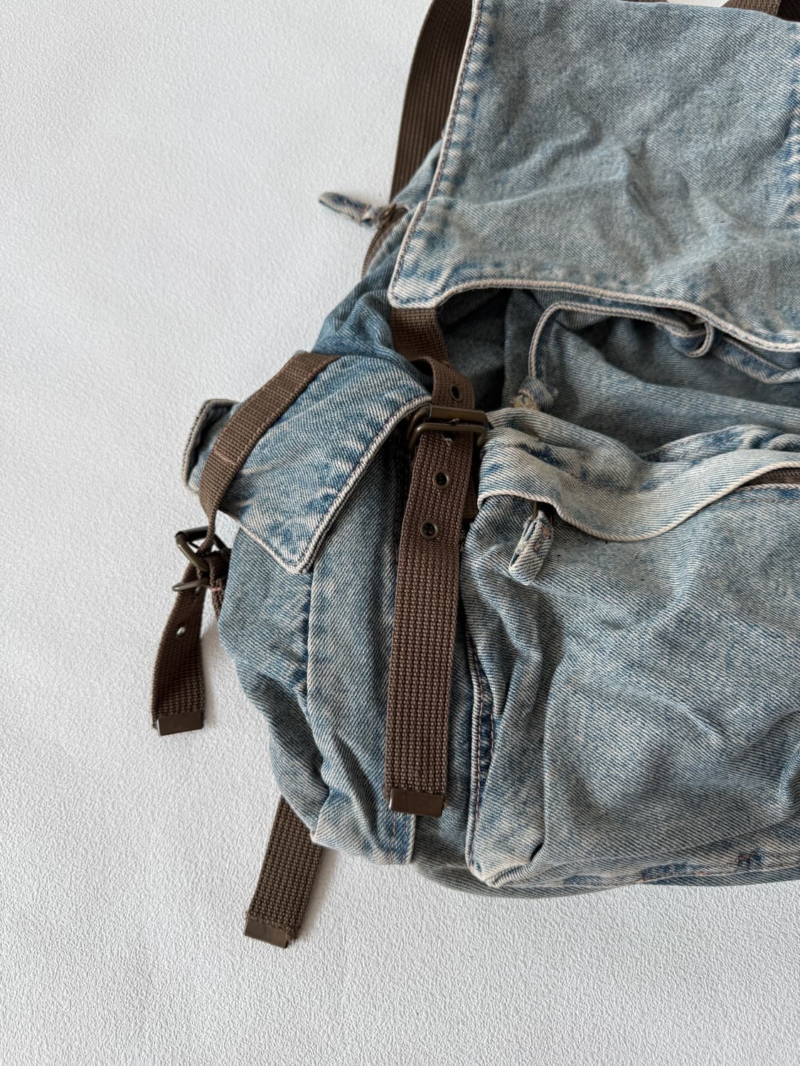 Pre owned 데님 3포켓 백팩 상품이미지4