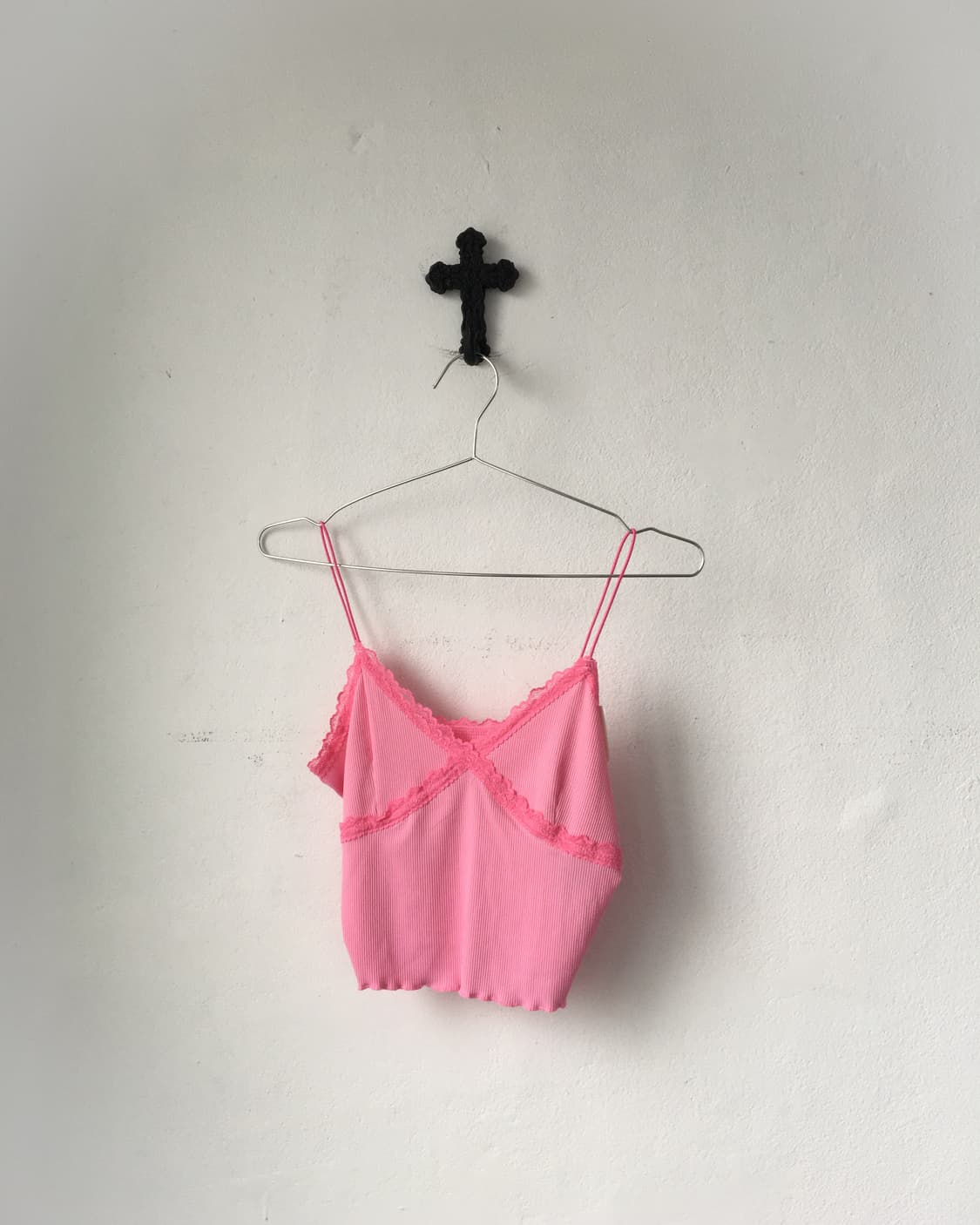 Lace trimming sleeveless 상품이미지1