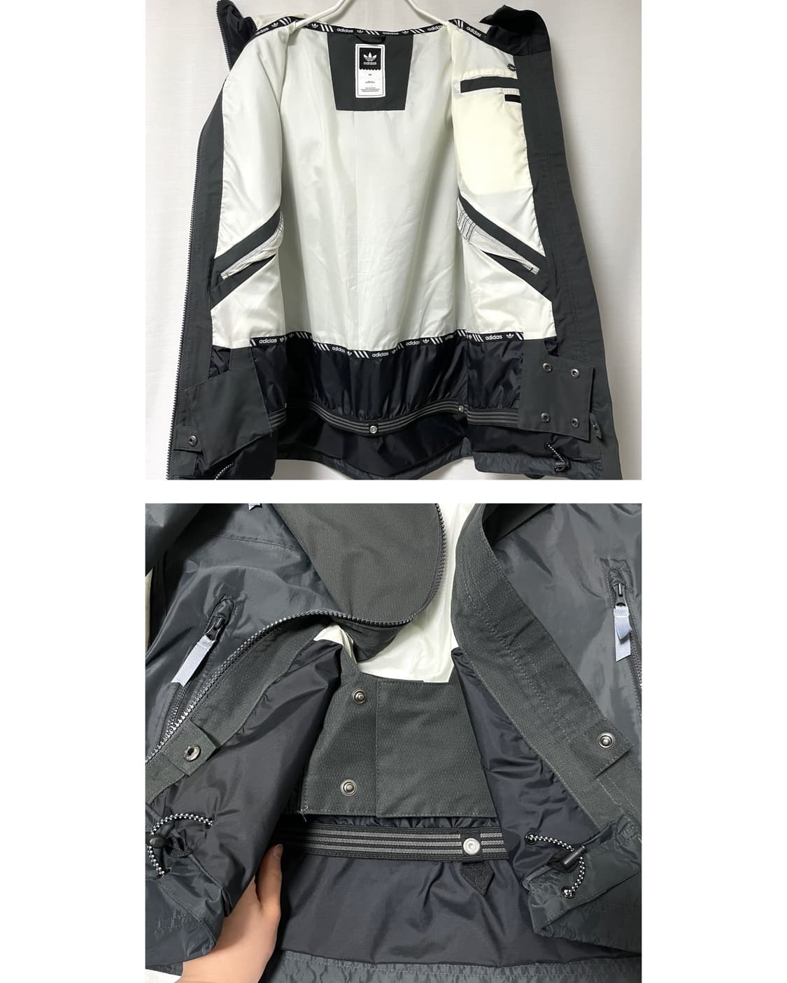 아디다스 프리미엄 라이딩 바람막이 자켓 _ 차콜 상품이미지9