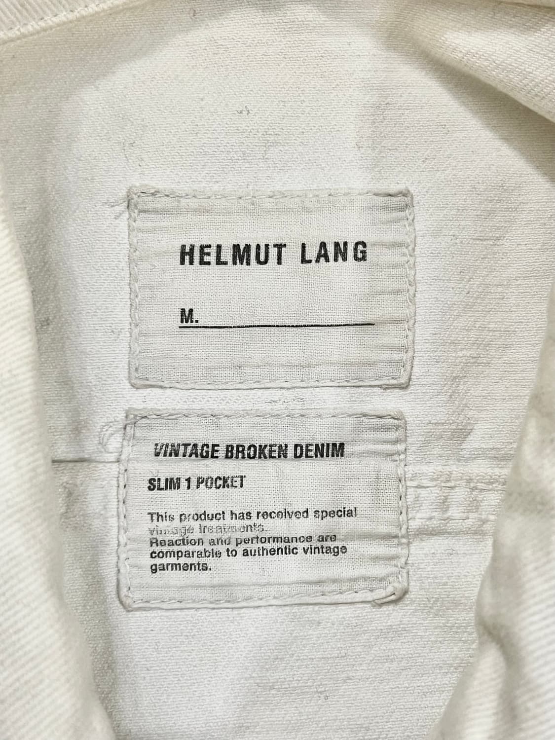 헬무트랭 레더 슬리브 데님자켓 상품이미지3