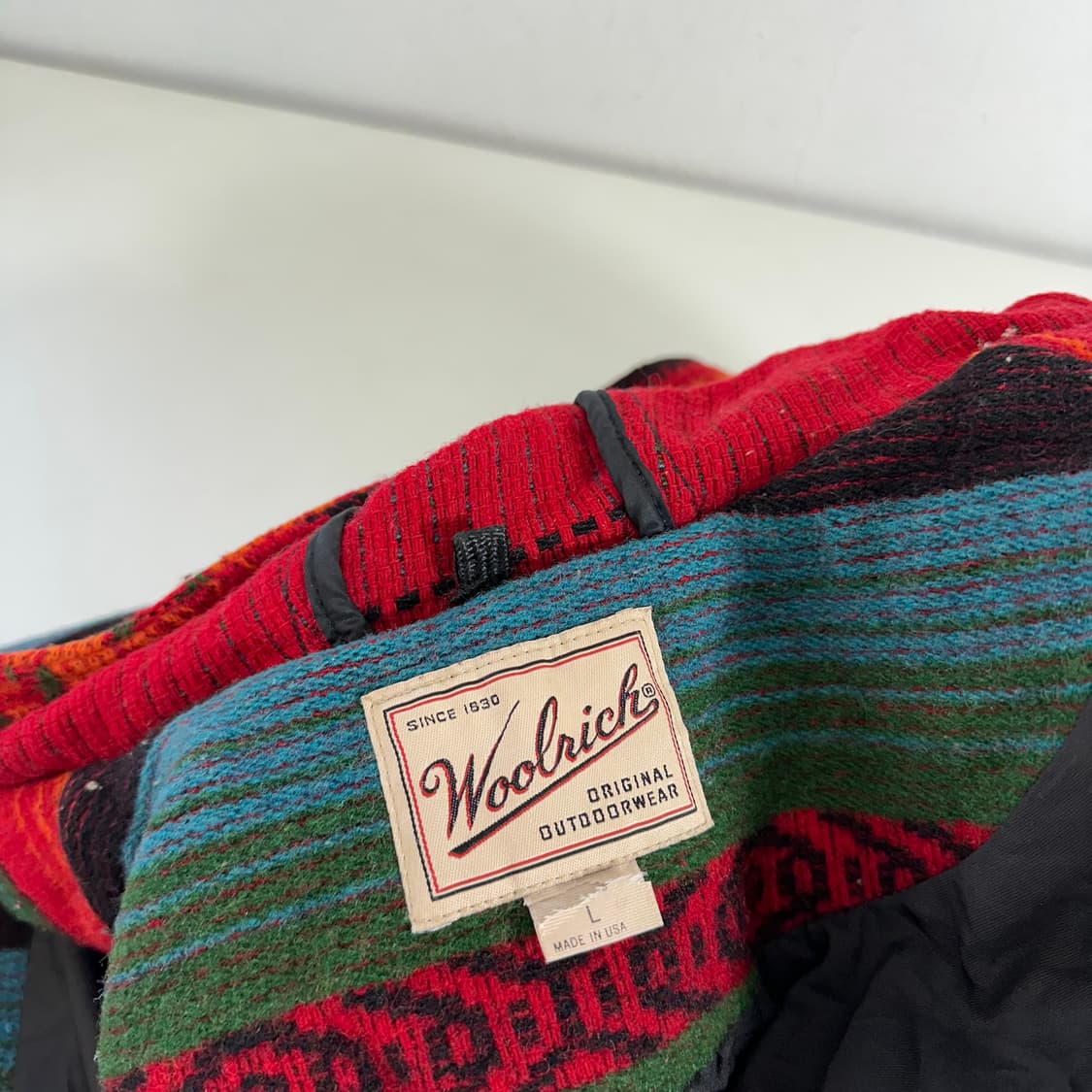 L 울리치 USA 패턴 후드 울자켓 상품이미지2