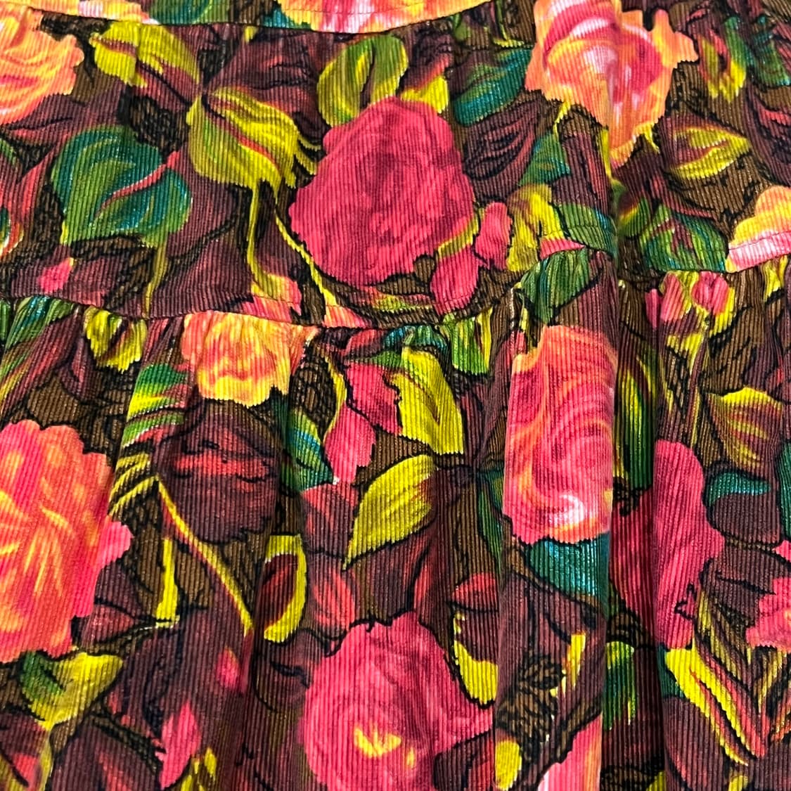  겐조 플라워 패턴 코듀로이 스커트 y15121 상품이미지4