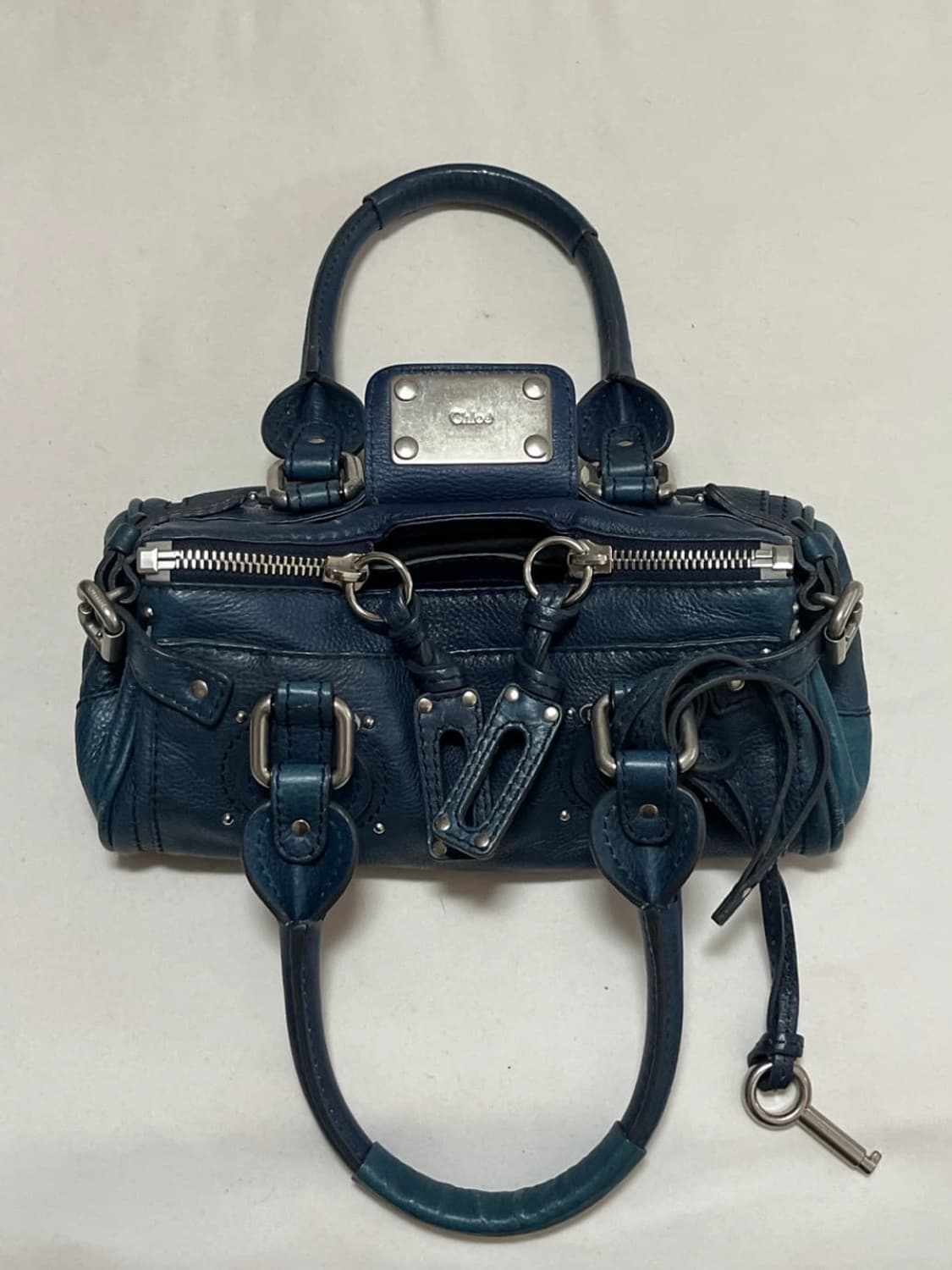 Chloe 패딩턴백 은장 딥네이비 상품이미지2