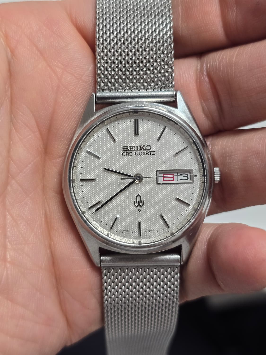 세이코 70's Lord Quartz 7853-7020 헤링본 다이얼 상품이미지1