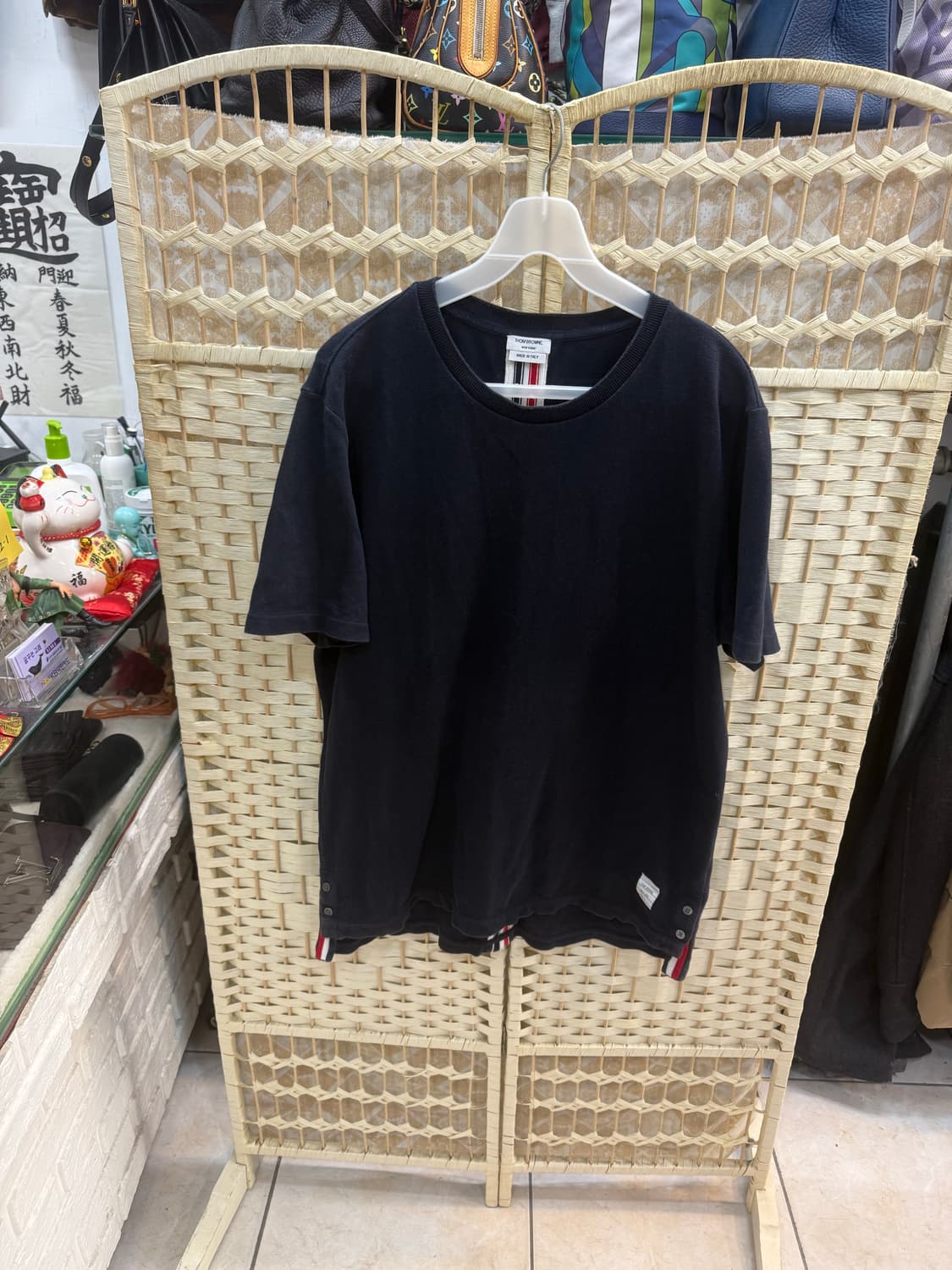 4/105 정품 톰브라운 백 삼선 반팔 팝나 상품이미지1