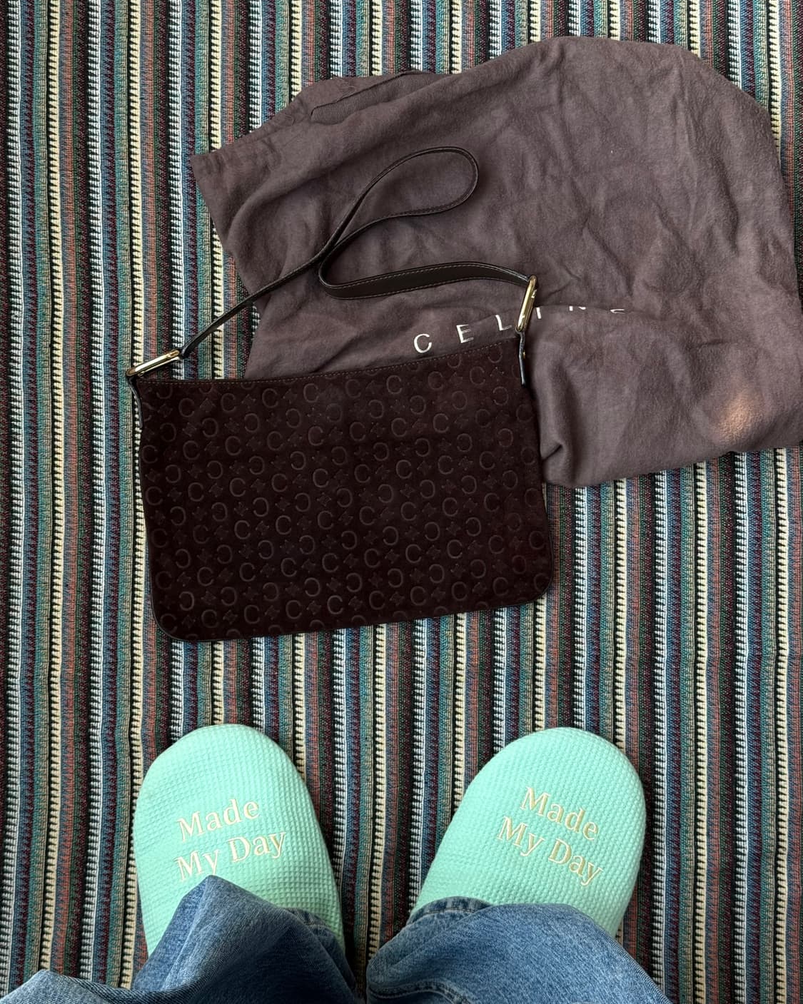 셀린느 마카담 스웨이드 숄더백 상품이미지2