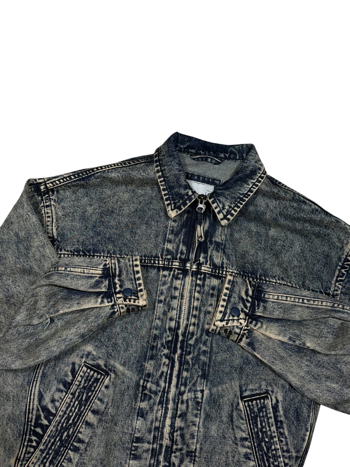 Series 시리즈 워시드 데님 블루종 자켓 상품이미지2