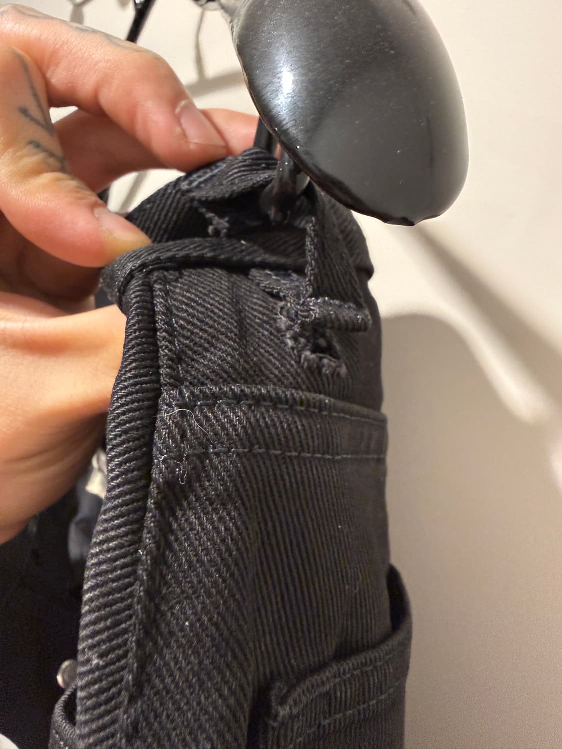 Helmut lang archive 1999 black denim 상품이미지4