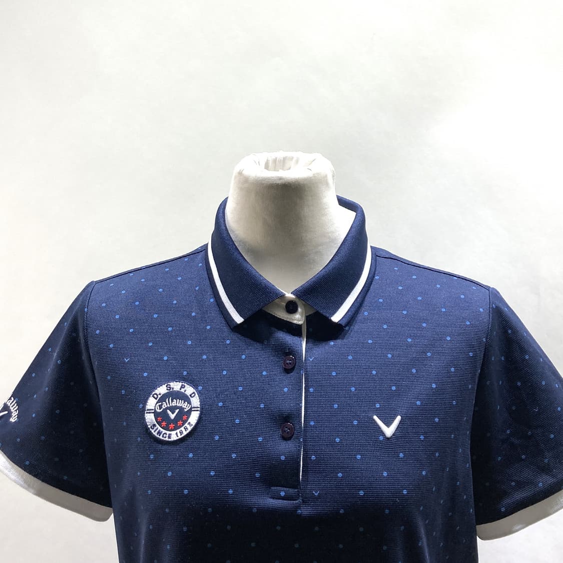 캘러웨이 여성골프카라반팔티셔츠 네이비 100  상품이미지2